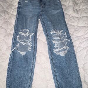 Distressed Blue Women's Jeans